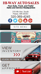 Mobile Screenshot of hiwayautosales.com